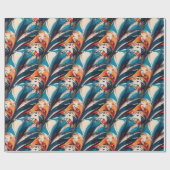 ブラシパ絵を描ターン ラッピングペーパー (フラット)