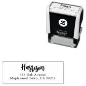 ブラシファンシースクリプト書シンプルの手書き入力 セルフインキングスタンプ (インサイチュ)