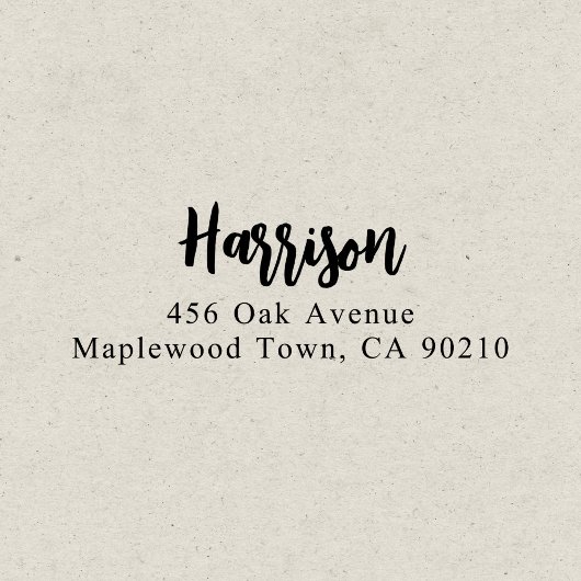 ブラシファンシースクリプト書シンプルの手書き入力 セルフインキングスタンプ