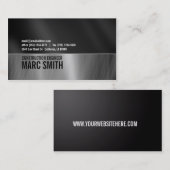 ブラシフェイクメタル名刺（両面） 名刺 (正面/裏面)