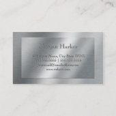 ブラシフェイクングメタル-モノグラムの 名刺 (裏面)