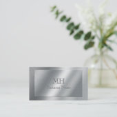 ブラシフェイクングメタル-モノグラムの 名刺 (スタンド正面)