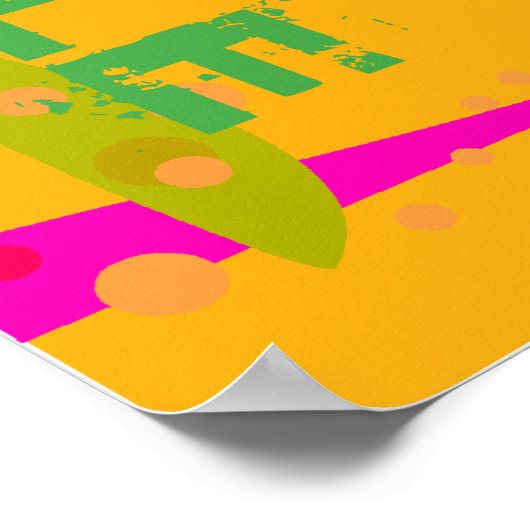 ブラシフロスリンス、次にスマイル! ポスター (角)