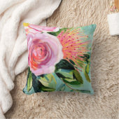 ブラシフローラI クッション (ブランケット)