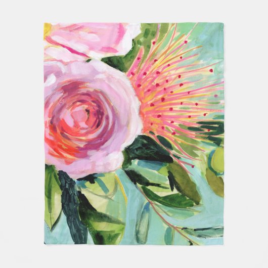 ブラシフローラI フリースブランケット (正面)