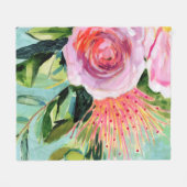 ブラシフローラI フリースブランケット (正面(横))