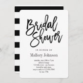 ブラシブライダルシャワー招待状 招待状 (正面/裏面)