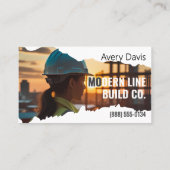 ブラシモダンエッジ建築写真 名刺 (裏面)