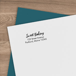 ブラシモダンスクリプトのビジネス名差出人住所 セルフインキングスタンプ