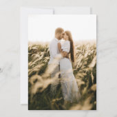 ブラシモダンスクリプトのフォト結婚式招待状 招待状 (裏面)