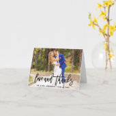 ブラシモダンスクリプトの愛と感謝していの注結婚意 カード (黄色い花)