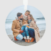 ブラシモダンスクリプトの海と挨拶の写真 オーナメント (裏面)