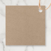 ブラシモダンスクリプトグリーンクリスマスクラフトスクエア フェイバータグ (裏面)