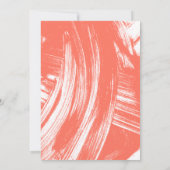 ブラシモダンスクリプトコーラル卒業パーティー 招待状 (裏面)