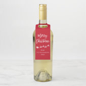 ブラシモダンスクリプトスターサンタメリークリスマス ボトルネックタグ (ボトル)