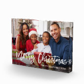 ブラシモダンスクリプトスターメリークリスマスファミリー フォトブロック (右)