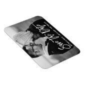 ブラシモダンスクリプトトレンディー写真の日付を保存 マグネット (右側)