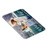 ブラシモダンスクリプトノットを結ぶ日付を保存 マグネット (右側)