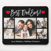 ブラシモダンスクリプトハート5枚最高のの写真パパ マウスパッド (正面)
