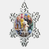 ブラシモダンスクリプトファミリの写真 スノーフレークピューターオーナメント (右)