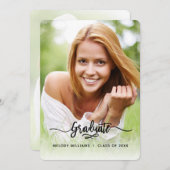 ブラシモダンスクリプトフォトグラード 招待状 (正面/裏面)