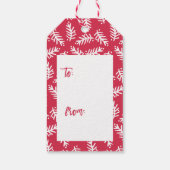 ブラシモダンスクリプトブライトクリスマスプレゼントラベル ギフトタグ (裏面)