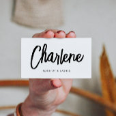 ブラシモダンスクリプトメイクアップアーティストの名刺 名刺