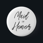 ブラシモダンスクリプトメイド・オブ・オーナー（花嫁付き添い人）ブライダルパーティ 缶バッジ<br><div class="desc">とモダンデザインエレガント印刷されたモダンブラシスクリプトメイド・オブ・オーナー（花嫁付き添い人）ブライダルパーティボタン。テキストと一緒に使用カスタマイズできます。このクリックテンプレートを修正するにはカスタマイズ、「IT」ボタンをクリックし、デザインツールを使用して下さい。このデザインに一致する他の製品については、グラフィックアートデザインストアをご覧ください。</div>