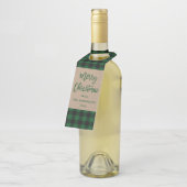 ブラシモダンスクリプトメリークリスマスタータンチェッククラフト ボトルネックタグ (アングル)