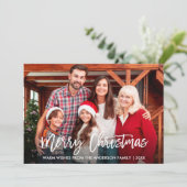 ブラシモダンスクリプトメリークリスマス4枚 シーズンカード (スタンド正面)