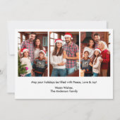 ブラシモダンスクリプトメリークリスマス4枚 シーズンカード (裏面)