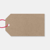 ブラシモダンスクリプトメリークリスマスKraftグリーン ギフトタグ (裏面横)