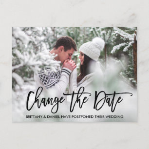 ブラシモダンスクリプト写真の日付の変更 ポストカード