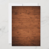 ブラシモダンスクリプト写真Date Wood Cardを保存 招待状 (裏面)