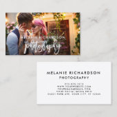 ブラシモダンスクリプト写真W 名刺 (正面/裏面)