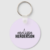 ブラシモダンスクリプト名のシンプル鍵 キーホルダー (正面)