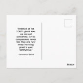 ブラシモダンスクリプト感謝祭4枚フォトカード ポストカード (裏面)