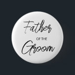 ブラシモダンスクリプト新郎パーティーの父 缶バッジ<br><div class="desc">とモダンデザイン印刷されたBrush Scriptあなたのテキストと一緒に行うことができるグルーミングブライダルシャワーパーティーボタカスタマイズンの父。このクリックテンプレートを修正するにはカスタマイズ、「IT」ボタンをクリックし、デザインツールを使用して下さい。このデザインに一致する他の製品については、グラフィックアートデザインストアをご覧ください。</div>