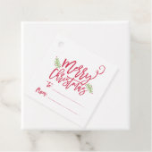 ブラシモダンスクリプト明るいクリスマスギフトシール フェイバータグ (インサイチュ)