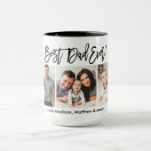 ブラシモダンスクリプト3フォト最高のパパ マグカップ (中央)