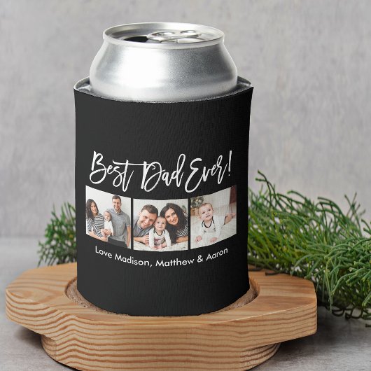 ブラシモダンスクリプト3枚の写真最高のパパ 缶クーラー