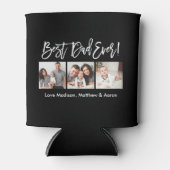 ブラシモダンスクリプト3枚の写真最高のパパ 缶クーラー (正面)