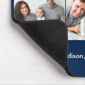 ブラシモダンスクリプト3枚の写真最高のパパEver Blue マウスパッド (コーナー)