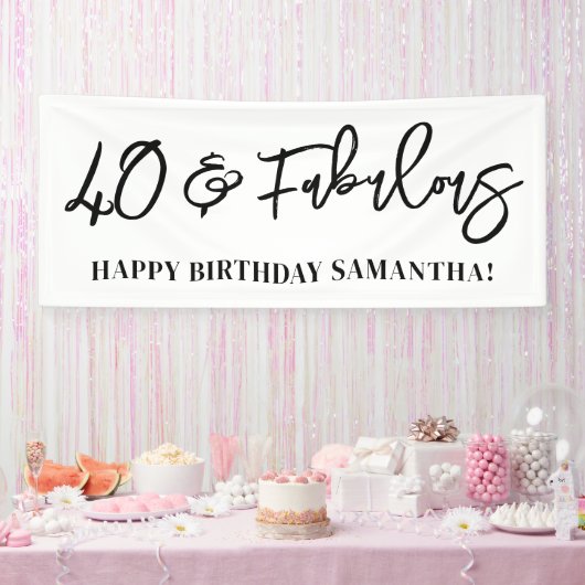 ブラシモダンスクリプト40と素晴らしい 横断幕 (パーティー)