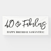 ブラシモダンスクリプト40と素晴らしい 横断幕 (横)