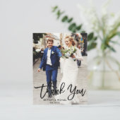 ブラシモダンスクリプト |結婚さんの写真 ポストカード (スタンド正面)