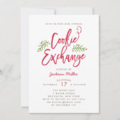 ブラシモダンスクリプトCookie交換パーティー 招待状 (正面)