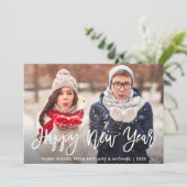 ブラシモダンスクリプトHappy New Year Photo シーズンカード (スタンド正面)