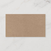 ブラシモダンスクリプトKraftの結婚ウェブサイトQR エンクロージャーカード (裏面)