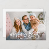 ブラシモダンスクリプメリートと明るい家族の写真 シーズンカード (正面/裏面)